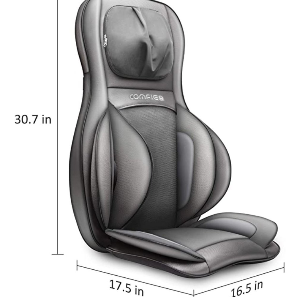 SOLD Comfier Neck & Back Massager with Heat- Shiatsu Massage Chair Pad Portable